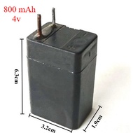 Aki Kering Rechargable Battery 800mAh 800ma 4v 4 volt 800 0,8 Ah 6.3cm x 3.2cm x 1.9cm