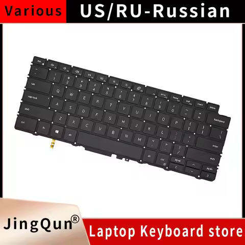 New Russian US/English Laptop Keyboard With Backlight For Dell XPS 13 7390 2in1 2-in-1 04J7RW 0C8WV6