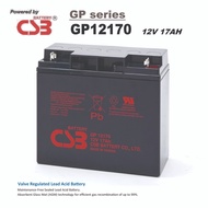 12V 17Ah CSB Sealed Lead Acid Battery (GP12170) - Replacement for UPS & Backup Power