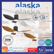 ALASKA Hydson/eHydson 46/52 Inch DC Motor Ceiling Fan w Dimmable LED 3 Tone Light n Remote Control