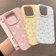 casing realme c15 realme 11x 5g casing Ins Apple Rabbit Suitable for OPPOFindx8 Phone Case reno14/13