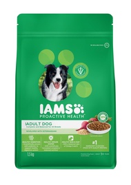 IAMS Proactive Health - Premium Dog Food Dry for Adult Dogs (1.5kg/3kg/8kg)