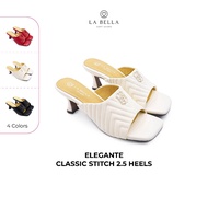LA BELLA Lambskin High HEELS ELEGANTE CLASSIC STITCH 2.5 4 Colors Classic Heels