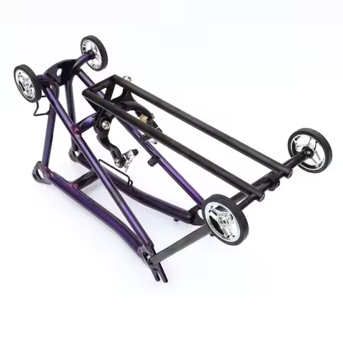 Aceoffix full titanium alloy rear rack for Brompton a line p line c line t line shelf universal acce