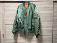 ALPHA INDUSTRIES MA-1 SLIM FIT 合身版 美線 軍綠色 飛行外套