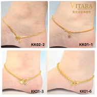 916 Gold Leg Chain/Anklet | Gold 916 Anklets KK/KN