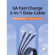 Remax Charging Cable 3 Ends RC-199th