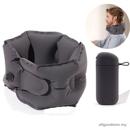 ALLGOODS Inflatable Neck Pillow, Manual Inflation Ultralight Travel U-shaped Pillow, Portable Adjust