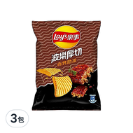 Lay's 樂事 波樂香烤肋排 洋芋片  59.5g  3包