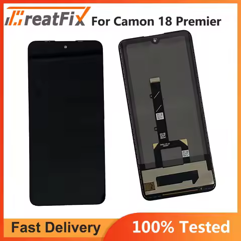 TFT Tested 6.7" LCD For Tecno Camon 18 Premier CH9 LCD Display With Touch Screen Digitizer Assembly 