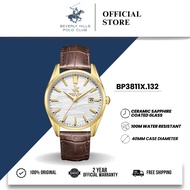 Beverly Hills Polo Club BHPC Jam Tangan Lelaki Men's Leather Quartz Watch BP3811X