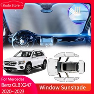 Full Coverage Sunshades for Mercedes Benz GLB 180 200 250 X247 2020~2023 Windows Visor Mats Front Wi
