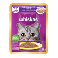 Whiskas pouch 1+ adult | makanan kucing saset 1+ whiskas