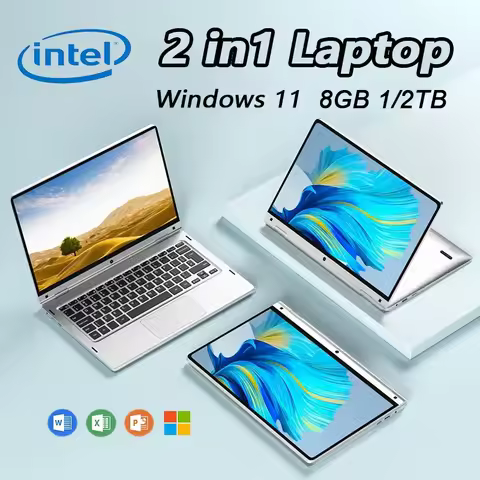 11.6" Portable 2 in 1 mini Laptop Computer Touch ScreenIntel N4020 8GB 1TB 2TB Windows 11 Pro Office