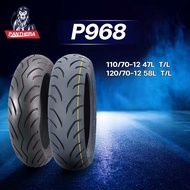 ยางนอกมอเตอร์ไซค์ ยางนอกไม่ใช้ยางใน TUBELESS Panthera P968 สำหรับ Fazzio,grand filano