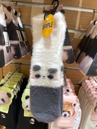 🈶現貨 #愛寶樂園代購 KR🇰🇷 韓國限定 Everland 愛寶樂園 Bao Family Fubao 福寶 熊貓 毛絨中筒襪 《下單前請先觀看購買購物須知》