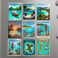 Fridge Magnet Thailand Coral Island Phuket souvenir 2x3"