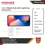 Promate MediaBridge-i 3-in-1 Media Hub with Lightning Connector