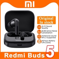 Original Xiaomi Redmi Buds 5 Earbuds TWS Wireless Bluetooth 5.3 Active Noise Cancelling Earphone 40H Battery Life 46dB Gaming Sport Headset