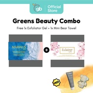 GREENS Beauty Combo - Marinus 5000mg Collagen Drink + Eclairer Skin Brightening Berries Beverage Fre