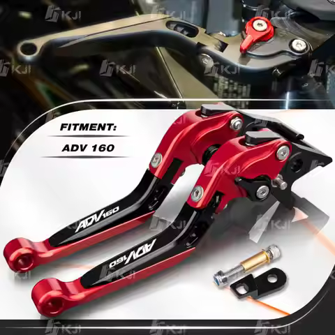 For Honda ADV 160 ADV160 2022-Present Parking Brake Lever Set Folding Handle Levers with Parking Loc