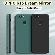 【Exclusive】For OPPO R15 Dream Mirror Silicone Full Cover Case Straight edges Case Cover