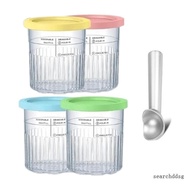 searchddsg Set of 4 Replacement Cups Ice Cream Machine 24oz Cups Ice Cream Maker Container for NC500 NC501 Ice Cream Mac