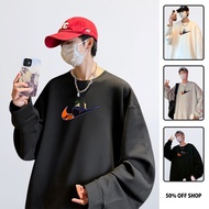 史派克·史比格 X NIKE勾勾 星際牛仔 粗針純棉落肩大學TEE 男女長袖T 台灣製原創動漫