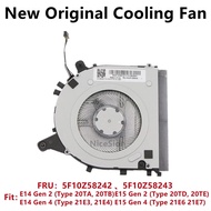 New Original For Laptop Thinkpad E14 Gen 2 Gen 4 E15 Gen 2 Intel CPU Cooling Fan C-271C-1 FRU：5F10Z5
