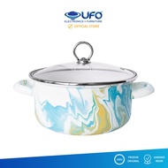 Chefina Dutch Oven 18cm Marble Enamel Pan MARBLEDO18CM