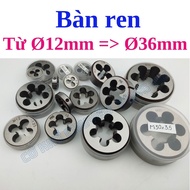 Threaded table from Ø 12mm => Ø 36mm - BEAUTIFUL PRODUCT, plastic box (BZ)