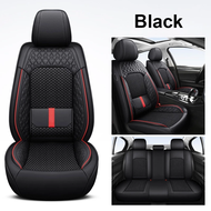 Toyota seat cushion cover leather+ice silk seat cover full surround with lumbar support design suita