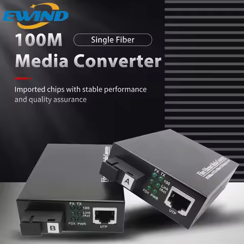 1 Pair 10M/100M Single/Multi-modeSingle Fiber Media Converter distance support to 20km 2km sc fiber 