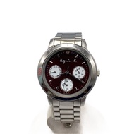 Agnes b. others Wrist Watch analogues BRD SLV V33J-0010 Direct from Japan Secondhand