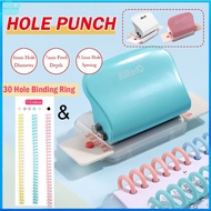6 Hole Paper Punch Puncher Handheld Metal Round Hole 6mm for A4 A5 B5 Scrapbooking Binding