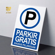 SAFETYSIGN K3 - FREE PARKING + 3MM ACP PLATE