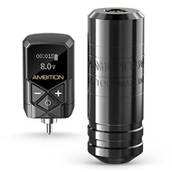 Ambition Torped Tattoo Machine Kit - Rotary Tattoo Machine Cartridges Short Pen with 2400mAh Tattoo