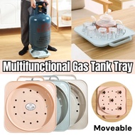 Multifunctional Gas Tank Tray Kitchen Mobile Flower Pot Bucket Gas Base Support Gas Bottle Tray