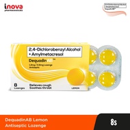 Dequadin AB Lemon Antiseptic Lozenge 8's