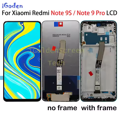 Display For Xiaomi Redmi Note 9S LCD 10 Touches Screen Replacement For Redmi Note 9S 9 Pro/Max M2003
