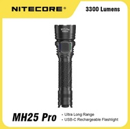2023 NITECORE ไฟฉาย MH25 Pro ชาร์จไฟได้ยาว705เมตร ไฟฉายค้นหา USB-C uhi 40นำ NL2153HP แบตเตอรี่21700 5300mAh