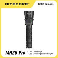 2023 NITECORE ไฟฉาย MH25 Pro ชาร์จไฟได้ยาว705เมตร ไฟฉายค้นหา USB-C uhi 40นำ NL2153HP แบตเตอรี่21700 