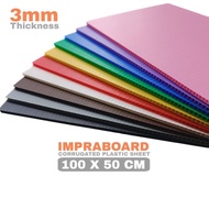 Infraboard Impraboard 3mm 100 x 50 cm / 100x50 cm / 50x100 cm PP Board Art Board Imfraboard Plastic 
