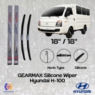 GEARMAX Front Silicone Wiper Blades for Hyundai H-100 (18" + 18")