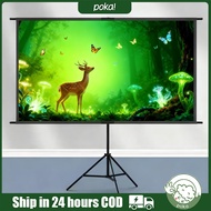 Projector Screen Skrin Projektor 16:9 3D 4K LCD Projector Screen With Stand Floor Projector Screen P