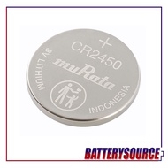 Murata CR-2450 3V Lithium Button Cell (1 PIECE) DL2450, DL2450B, ECR2450, CR2450, 5029LC, CR2450, CR