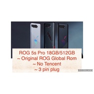 ROG Phone 5s Pro Original Global Rom (no Tencent) original 3pin plug