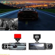 Best 3 Camera Car Dashcam with 4K Front Lens  Resolution Collision Warning System