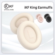 Original Earmuffs For iKF King S/King Pro Headphones Easy Replacement Earpads Soft Leather Off-White