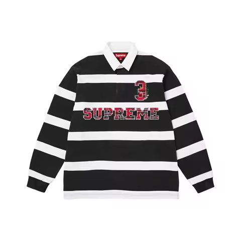 Supreme FW25 WEEK1 Stripe Rugby Jersey Unisex SUP-FW25-012